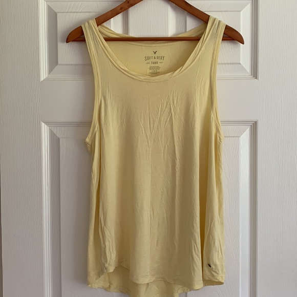 SOLD AE Soft & Sexy Tank, Twisted Collar Design - Picture 3 of 7